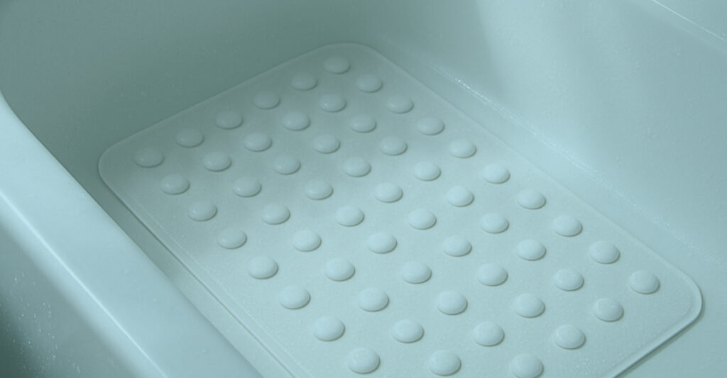 Bathmat in a bathtub