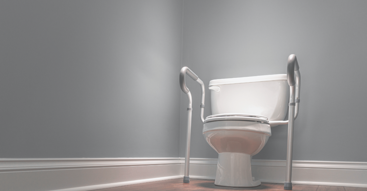 toilet safety railing frame